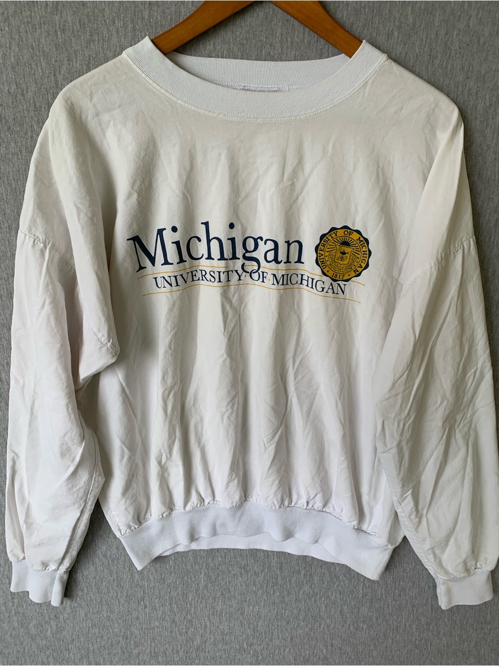 Vintage Michigan Wolverines Crewneck Sweatshirt 70s 80s Velva Sheen Tag